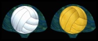 Stained Glass Pattern Fan Lamp- Volley Ball or Water Polo Ball