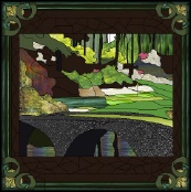 Stained Glass Pattern Golf Paradise