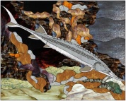 Stained Glass Pattern-Pallid Sturgeon