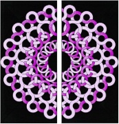 Stained Glass Cabinet Door Pattern Circles 'n Circles