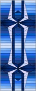 Stained Glass Cabinet Door Pattern Abstract Shapes