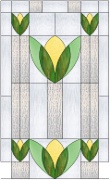 Stained Glass Cabinet Door Pattern Edwardian 5