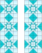 Stained Glass Cabinet Door Pattern Geometric Stars