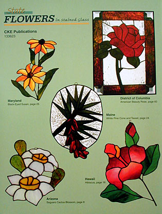 State Flowers in Stained Glass Back Cover