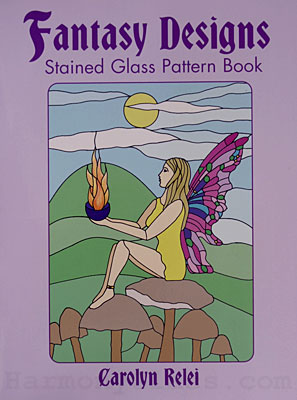Fantasy Designs Stained Glass Pattern Book front cover