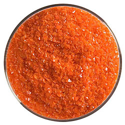 Bullseye Orange Opal Frit