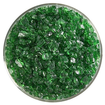 Bullseye Light Green Transparent Frit