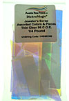 Thin Scrap Dichroic Clear Glass coe96
