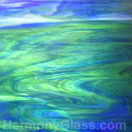 Wissmach Green and Clear Streaky