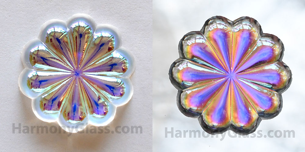 Iridescent Daisy Glass Jewel J223AB-C