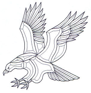 Stained Glass Supply Shop: stained-glass-eagle-pattern