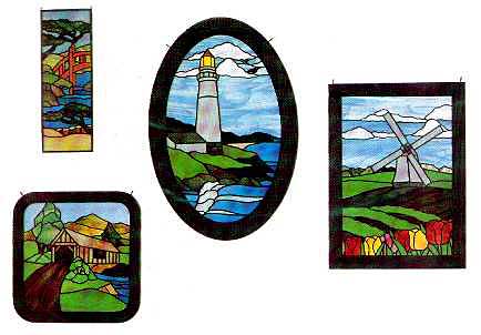 Portland head Lighthouse - FREE Panel Stained Glass Pattern | Shop